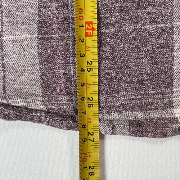 Kuhl Kamila Flannel Plaid Button Down Long Sleeve Shirt Purple and White Women L - Picture 12 of 12